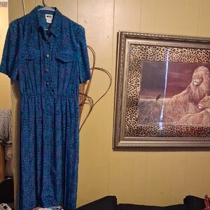 Ĺeslie Fay Patterned Women's Dress